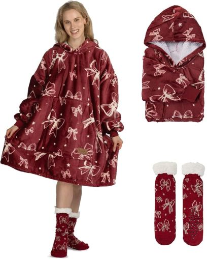 Hoodie одеяло с ръкави Svilanit Панделка
