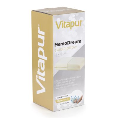 Възглавница MemoDream Classic 37x55 см с мемори пяна.