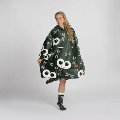 Hoodie одеяло с ръкави Svilanit Big Eye Водно конче