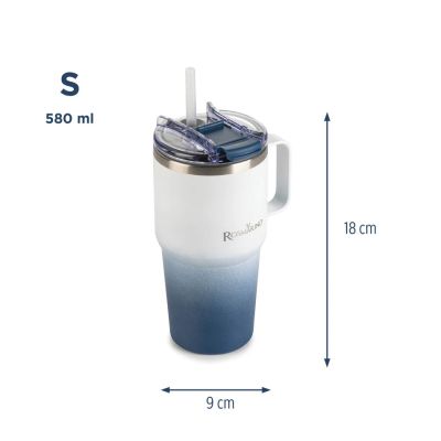 Tермочаша MegaCups 580 мл синя омбре