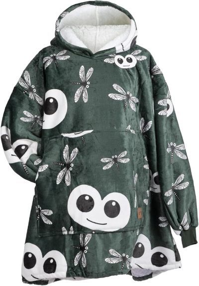 Hoodie одеяло с ръкави Svilanit Big Eye Водно конче