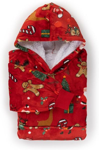 Hoodie одеяло с ръкави Svilanit XmassJoy