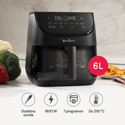 Еър фрайър Rosmarino TempSense – 6 L