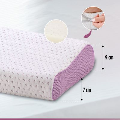 Анатомична възглавница Vitapur Lavender Provence с есенция от лавандула – 30 х 50  см
